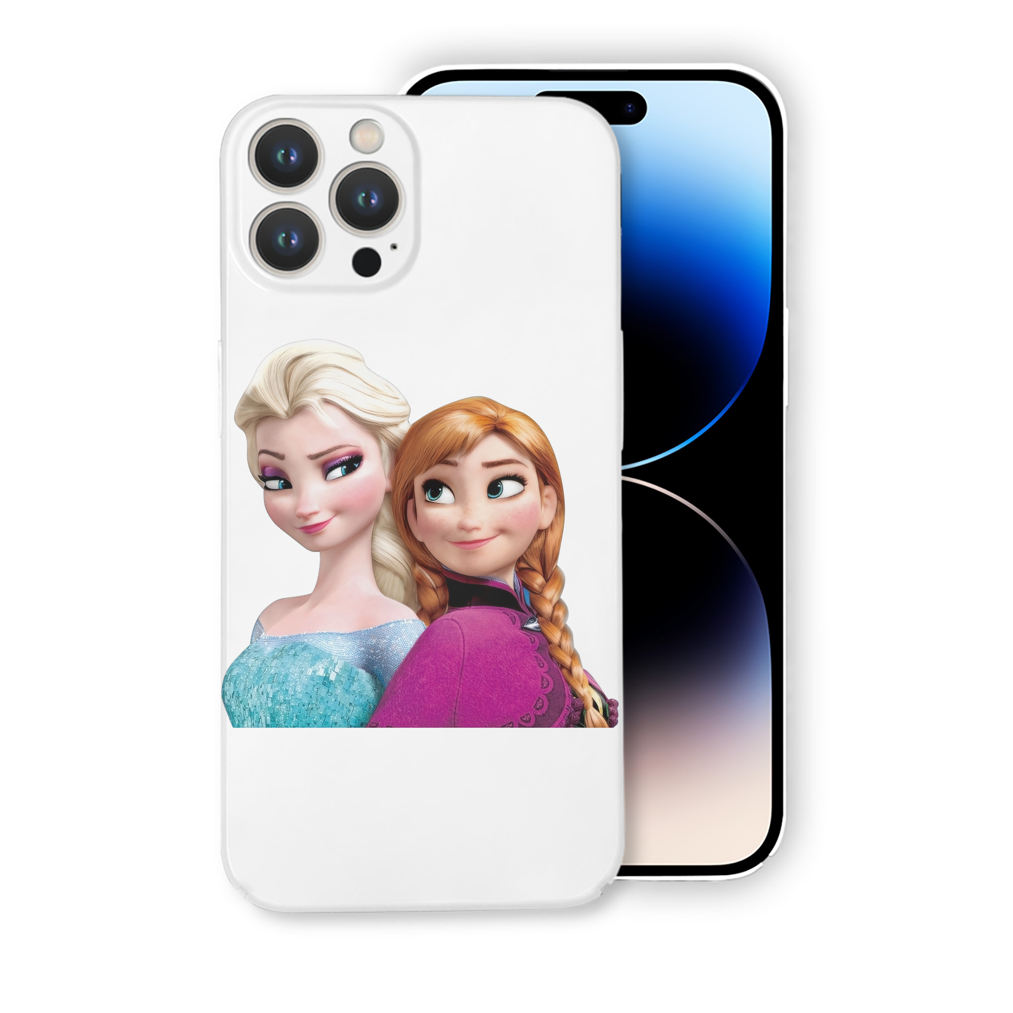 （画像用） アナと雪の女王 アンナ エルサ Frozen Anna Elsa 【iPhone 14シリーズ対応】ハードケース